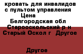 кровать для инвалидов с пультом управления › Цена ­ 24 000 - Белгородская обл., Старооскольский р-н, Старый Оскол г. Другое » Другое   